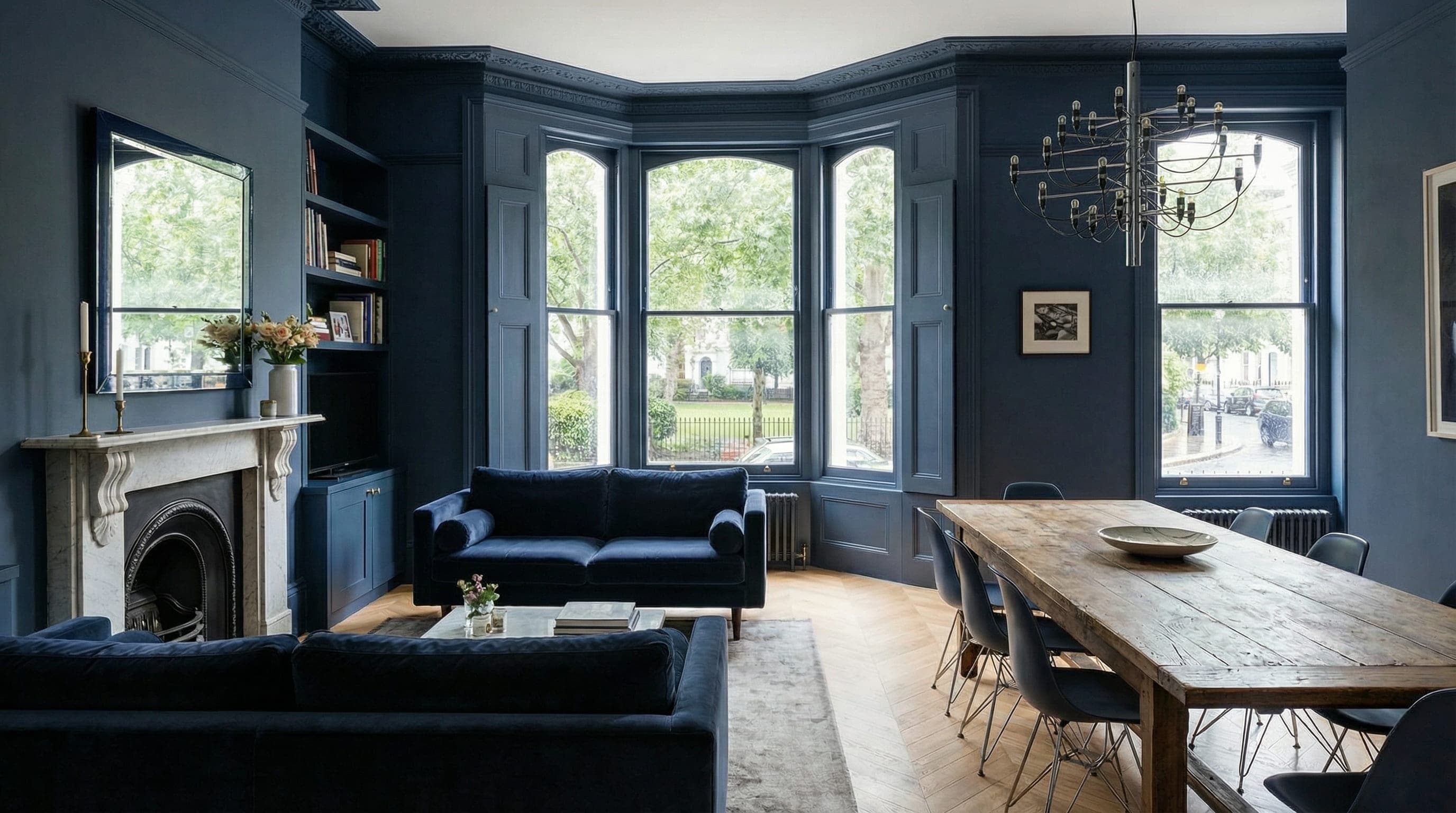 Luxury home interior during valuation